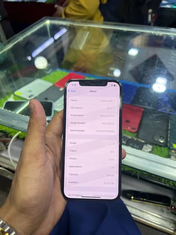 iphone 12pro non 128gb jv 9