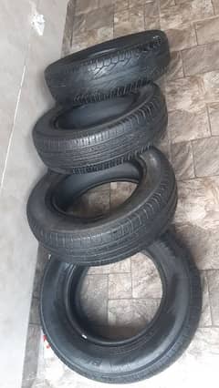 Set of Japnese Car Tyres 185/70 R14 For Sale