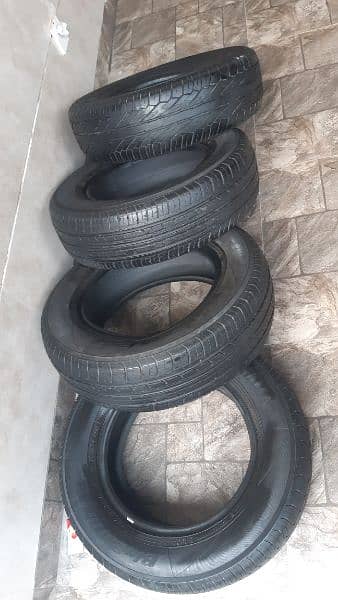 Set of Japnese Car Tyres 185/70 R14 For Sale 0