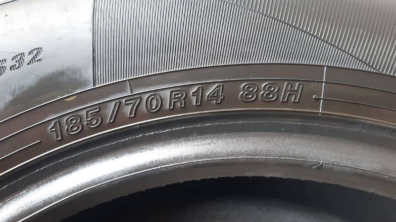 Set of Japnese Car Tyres 185/70 R14 For Sale 3