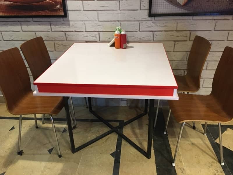 fast food restaurant Table chair 0