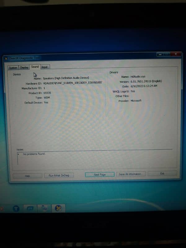 Acer 0725 condition 10/8 4gb ram 460 gb hard 5