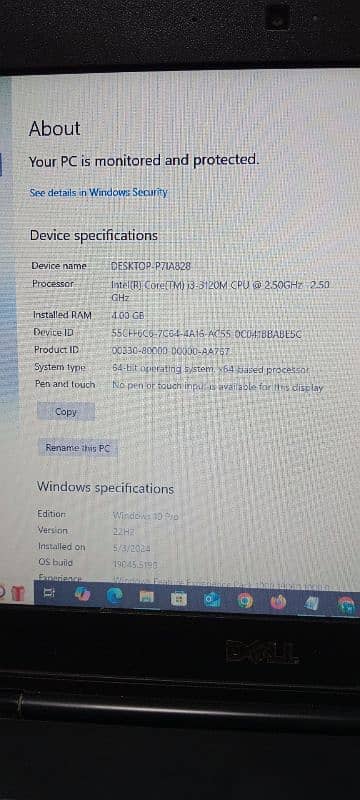 Dell Laptop core i3 3rd generation 1