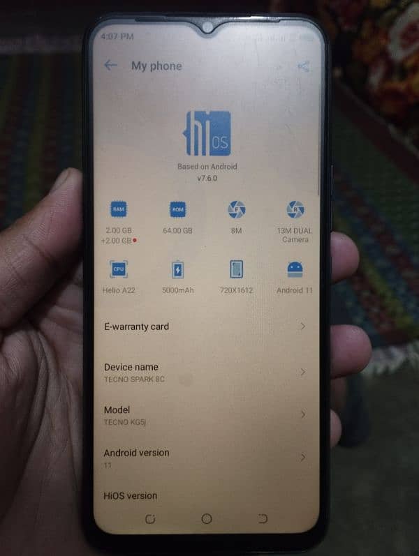 Tecno Spark 8c (2+2 64) condition 10by10 1