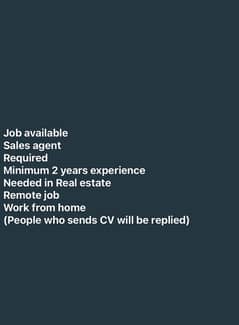 remote job available for real estate