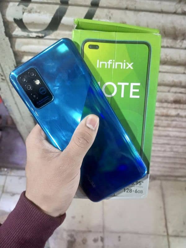 Infinix Note 8 New condition 6GB 128GB Seald Complet saman Pta aproved 0