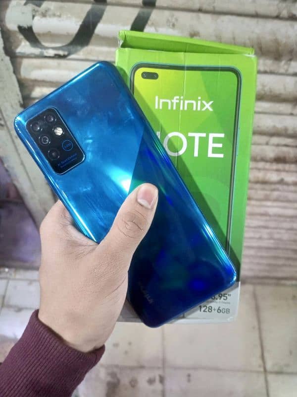 Infinix Note 8 New condition 6GB 128GB Seald Complet saman Pta aproved 1