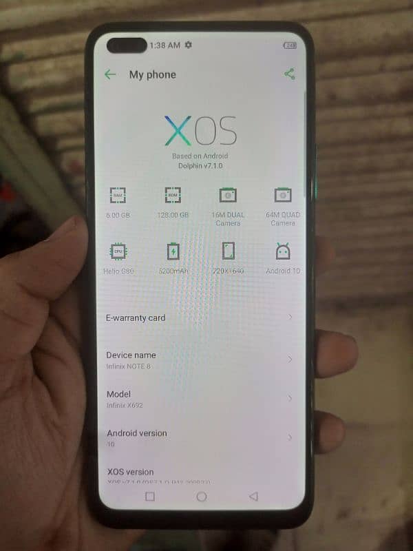 Infinix Note 8 New condition 6GB 128GB Seald Complet saman Pta aproved 3