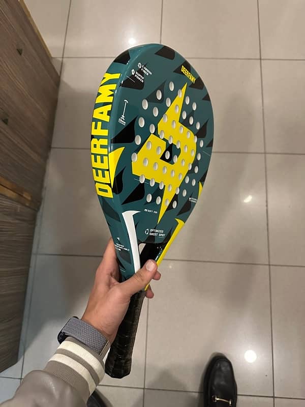 Deerfamy Padel Racket Carbon fiber 365grams EVA Memory Flex foam 0