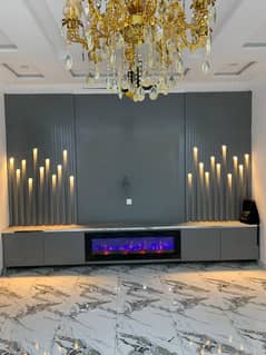 Gas fire place - 3D fire place - Electric fire place - wall decor