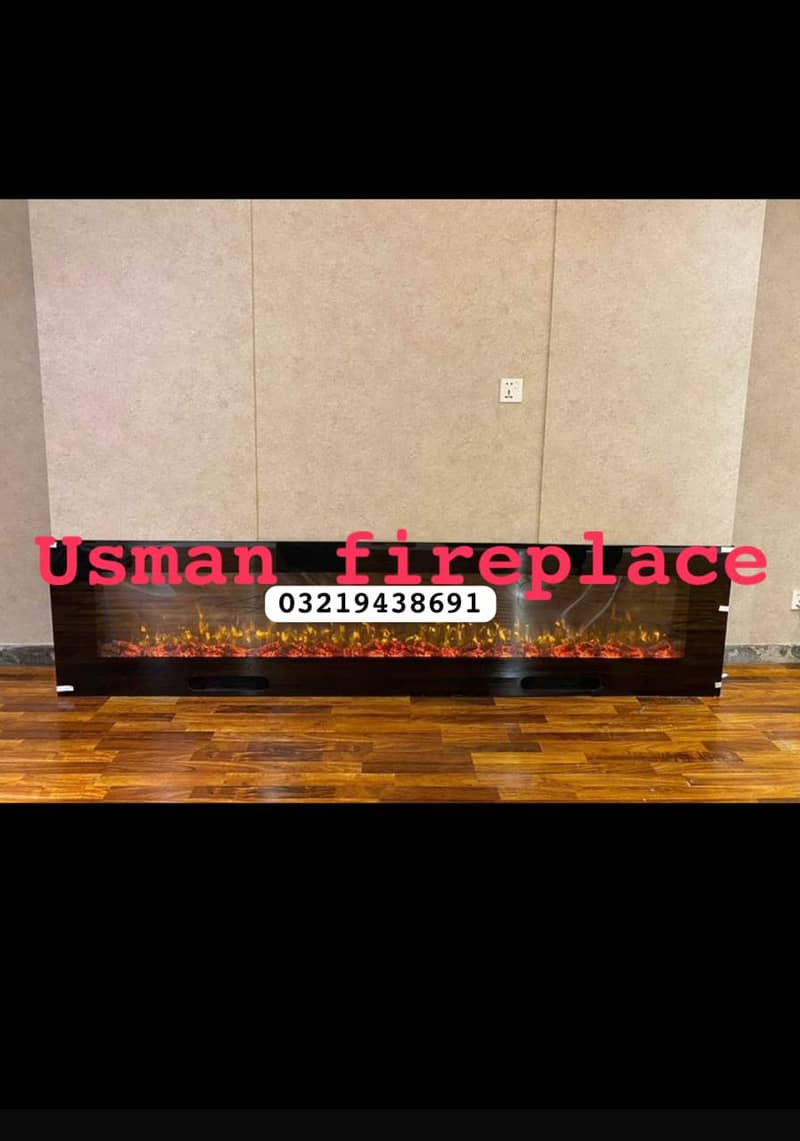 Gas fire place - 3D fire place - Electric fire place - wall decor 4