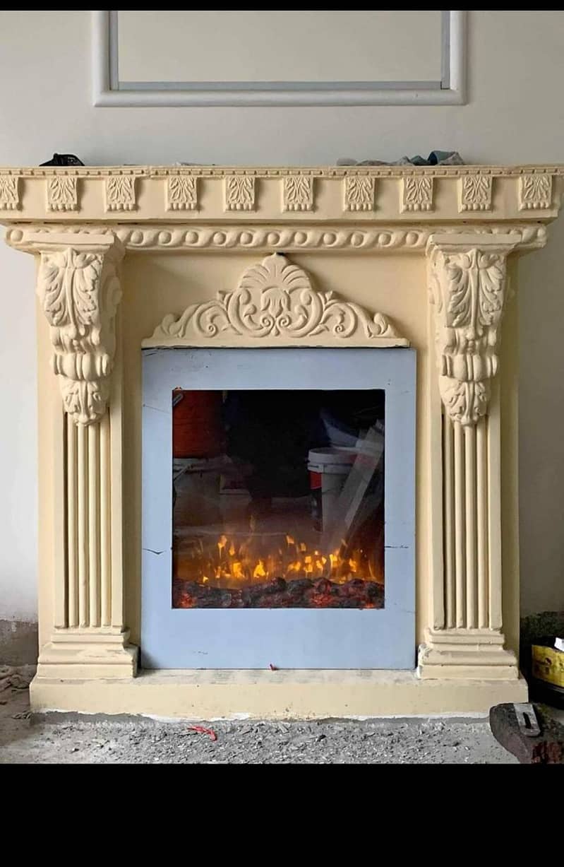 Gas fire place - 3D fire place - Electric fire place - wall decor 9