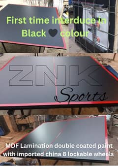 1st time Black colour table tennis table