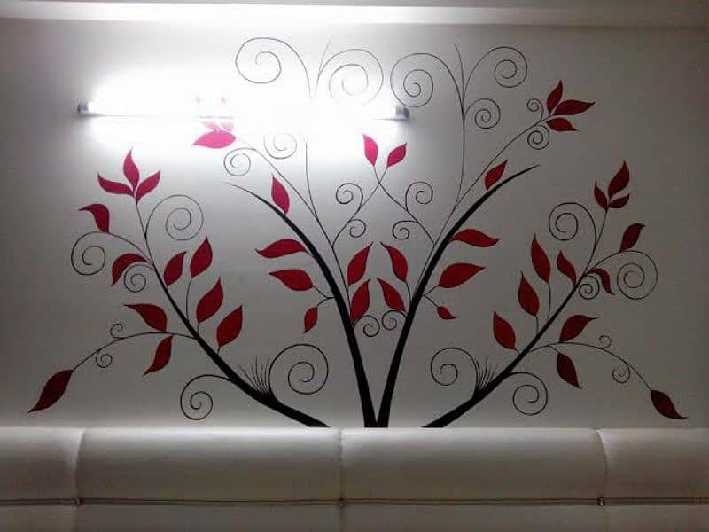 Paint Work,Spray,Decor Paint Interior and Exterior Wallpaper Work 2