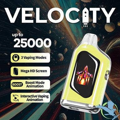 VELOCITY 25K Puffs DISPOSABLE VAP POD NEW CRYSTAL VAP 2025 18