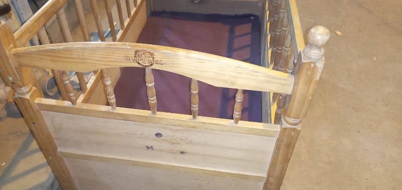 Wooden baby cot 1