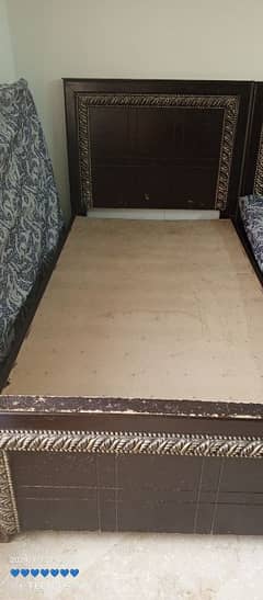 2bed without matress for sale