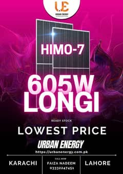 Top Solar Panel Longi Himo 7 605w A Grade Tier1