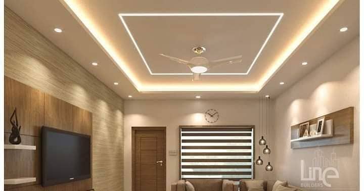 false ceiling / Fourchlling /Plastir of paris ceiling/ Gypsum False 9