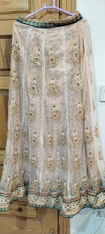 One time Off white & red weeding wear lehnga choli 3