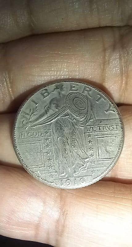 USA 1916 QUARTER DOLLAR RARE COIN / OLD AMERICAN COINS / UNIQUE COINS 1