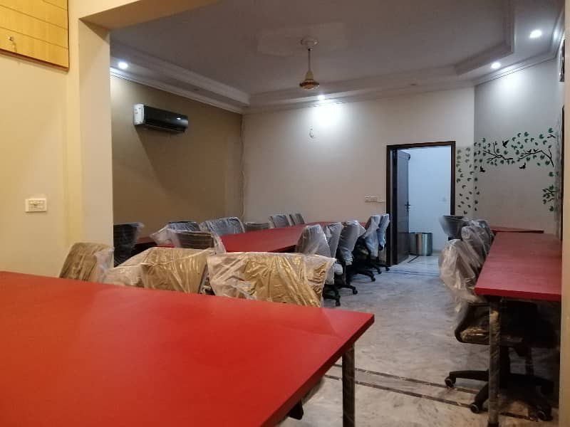 Working Space/ Silent Office 6100 Sq Feet Covered Area In 1st Floor In 2 Kanal Double Storey House, Lower Also Silent Office* 15