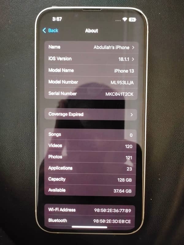 iphone 13 JV 128GB 90 battery health 3