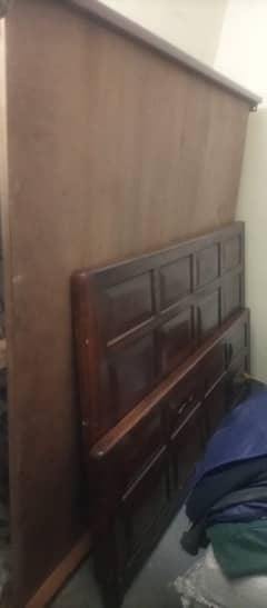 good condition bed for sale with dressing and side tables