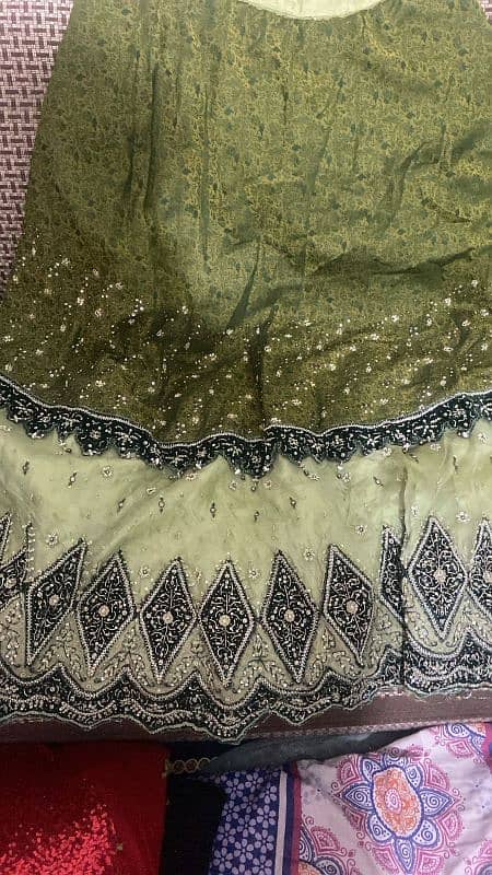 beautiful bridal lehnga choli and dupatta 1