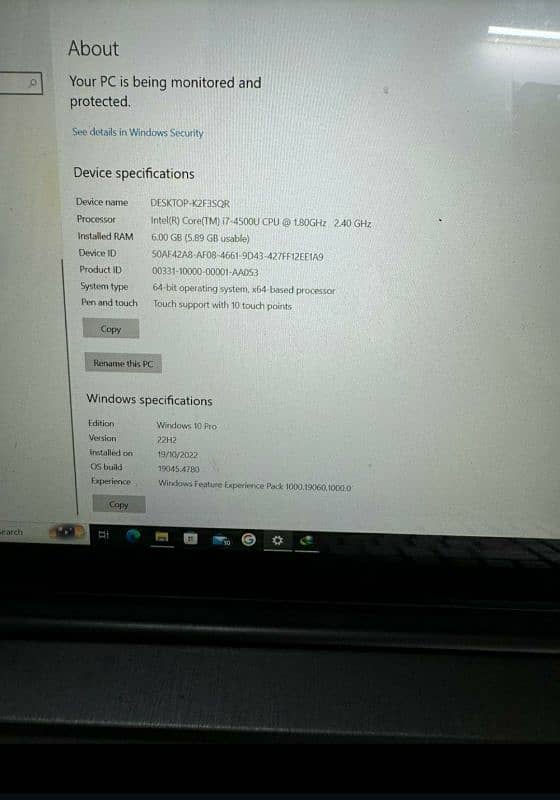 ASUS Core i7 4th Generation, 6 GB RAM &550 GB Hard, 5