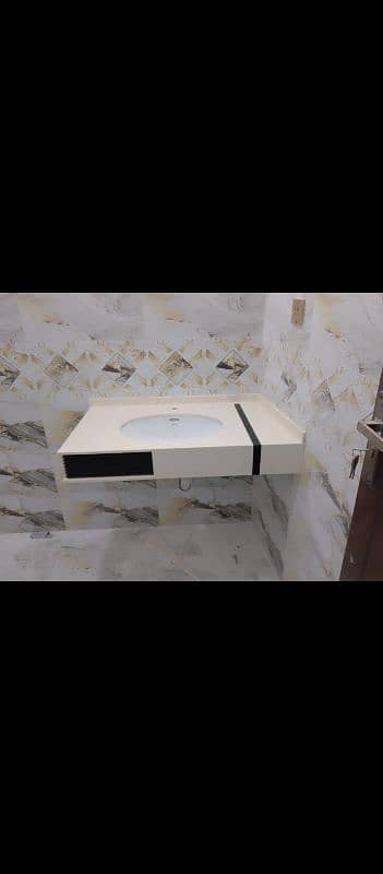 Corian vanities, Tile Vanities, corian basin, pvc vanities 1