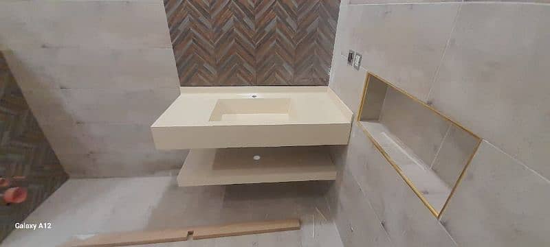 Corian vanities, Tile Vanities, corian basin, pvc vanities 4