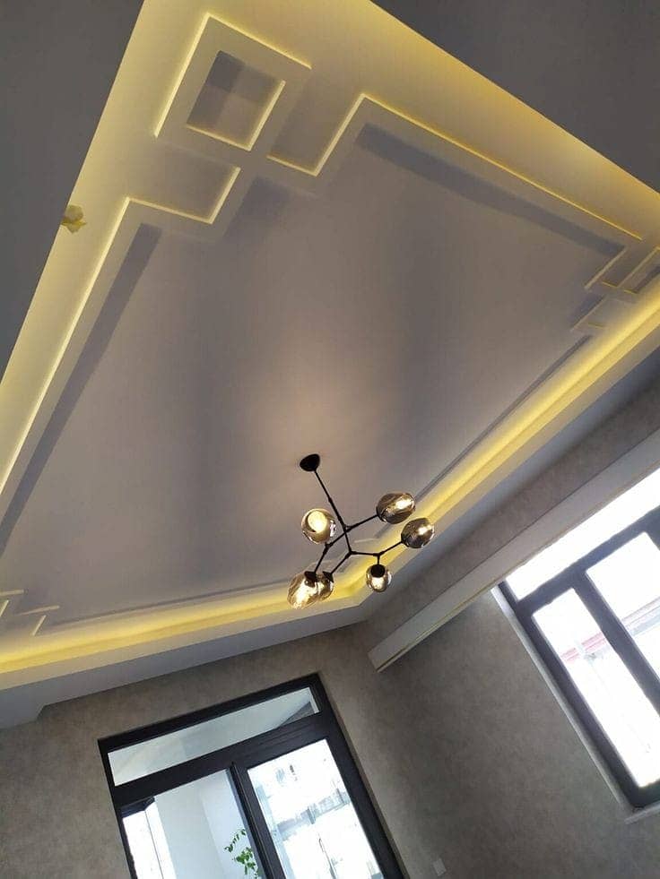 False Ceiling/Gypsum Ceiling/PVC Ceiling/wall moulding/Media Walli 8