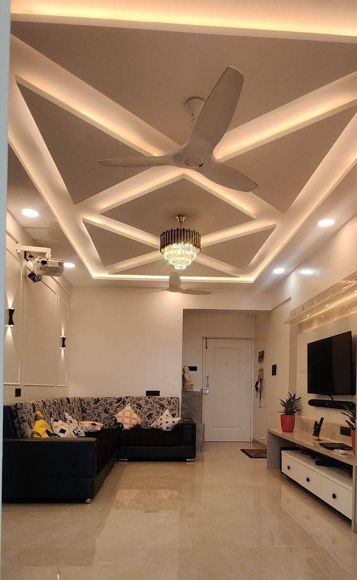 False Ceiling/Gypsum Ceiling/PVC Ceiling/wall moulding/Media Walli 10