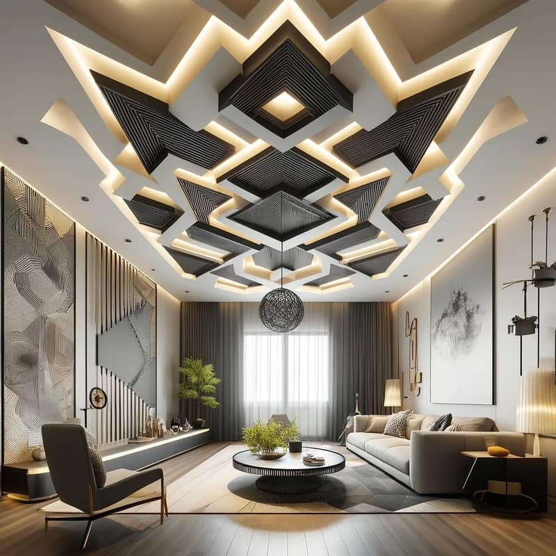 False Ceiling/Gypsum Ceiling/PVC Ceiling/wall moulding/Media Walli 14