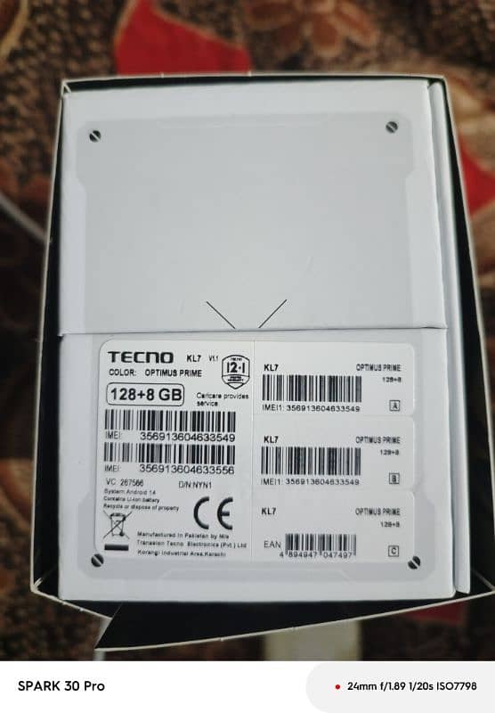 tecno spark 30pro 8+128 2