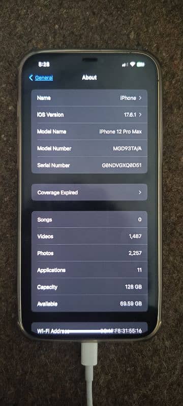 iphone 12 pro max 128GB PTA Approved Dual 3