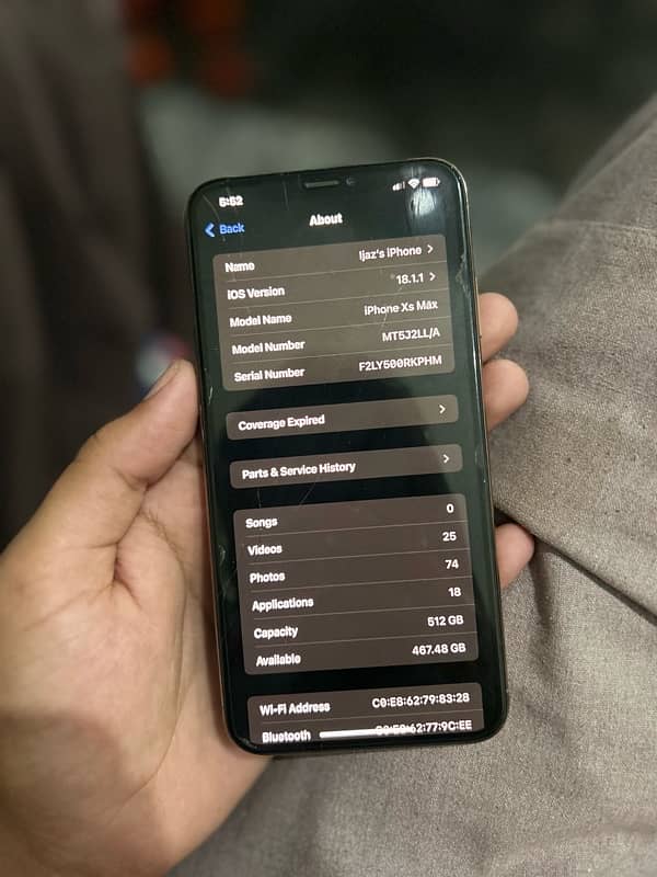 i phone xs max pta approved  512 gb 3