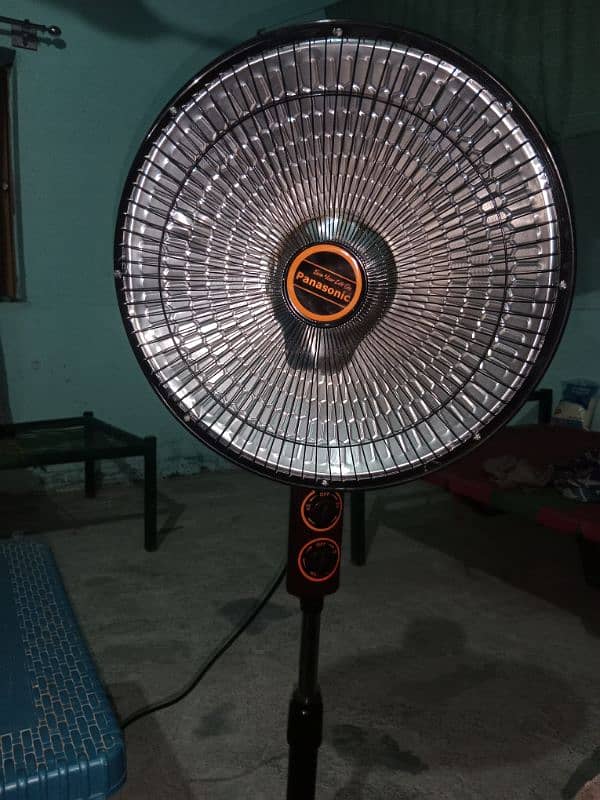 An electric fan heater 0