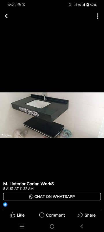 corian vanities, corian basin, luxury vanity, Tile vanities, basin 11