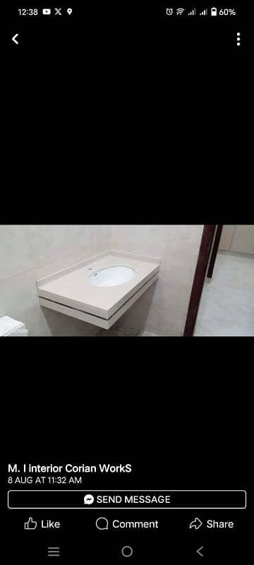 corian vanities, corian basin, luxury vanity, Tile vanities, basin 12