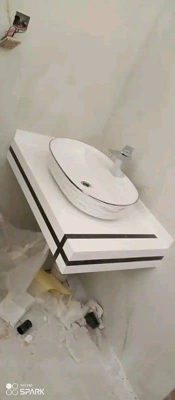 corian vanities, corian basin, luxury vanity, Tile vanities, basin 14