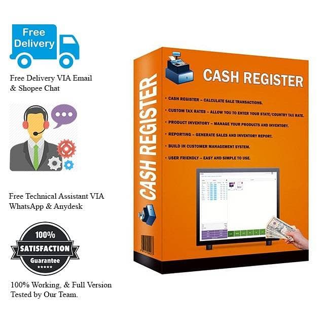 Cash Register Pro Genuine Lifetime Point Of Sale Software 03314152710 0