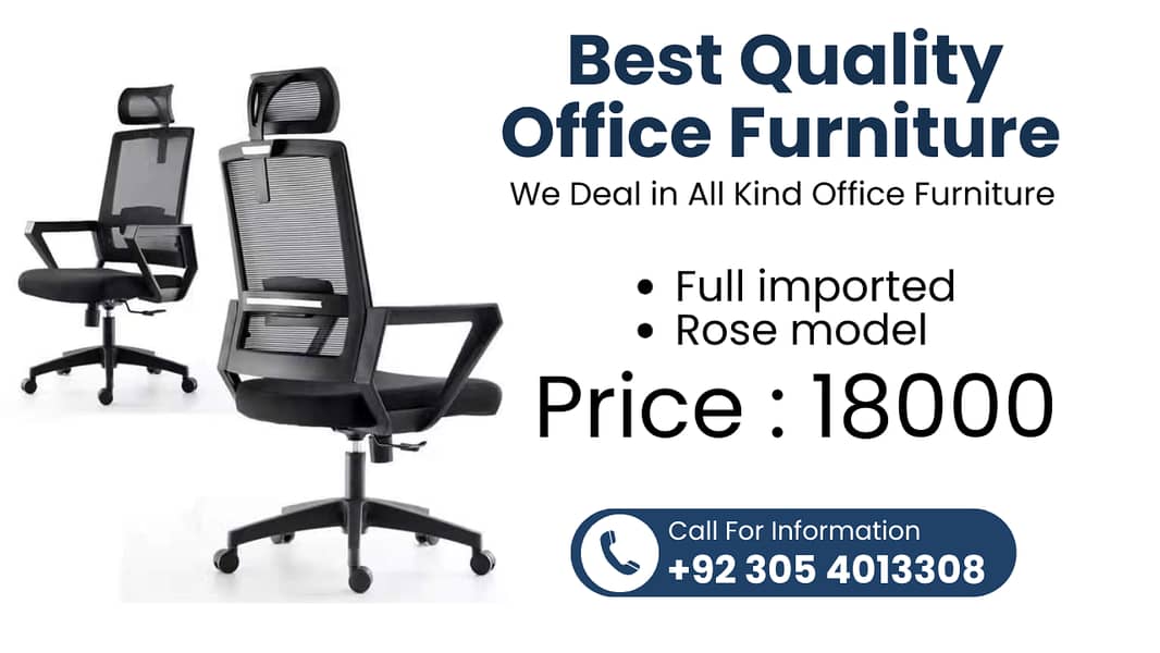 Office Chair - Office Table - Office Furniture - Executive Chair Table 4