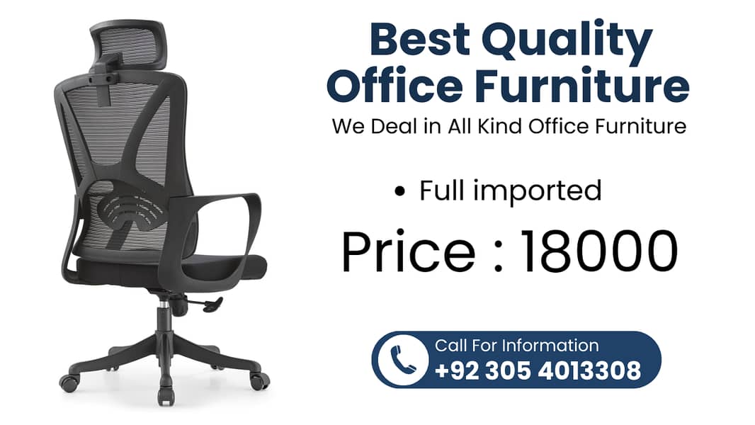 Office Chair - Office Table - Office Furniture - Executive Chair Table 6