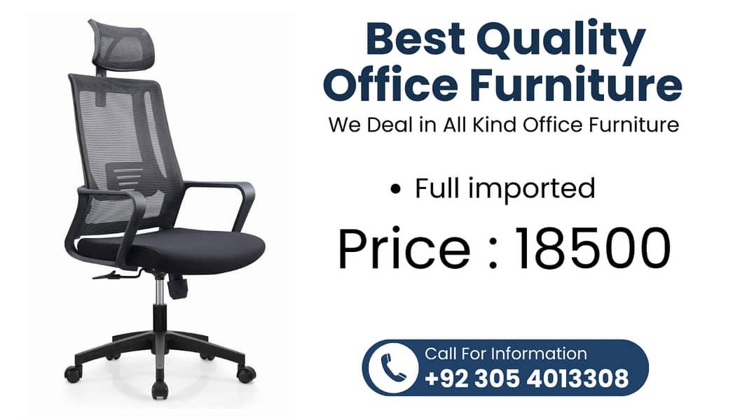 Office Chair - Office Table - Office Furniture - Executive Chair Table 8