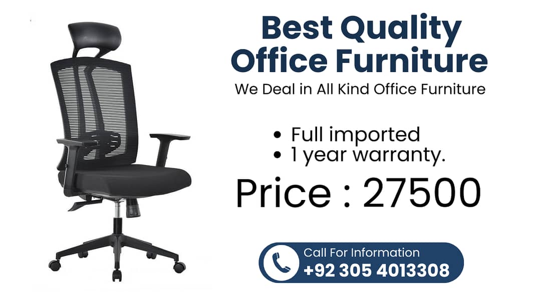 Office Chair - Office Table - Office Furniture - Executive Chair Table 10