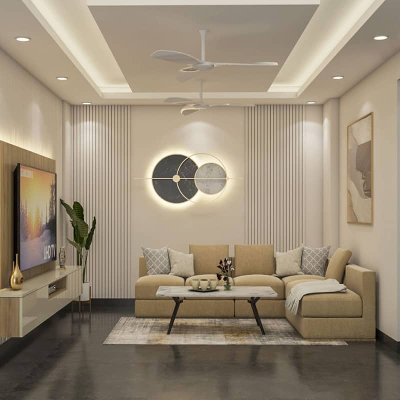 media wall/dressing table/Wall moulding/ceiling design 12