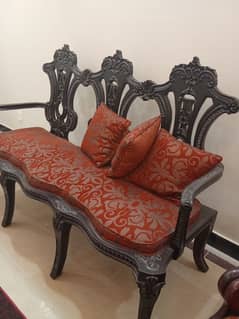 antique sheesham wood sofa