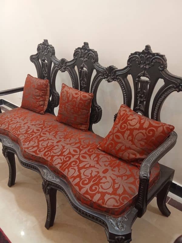 sofa set antique sheesham wood 3